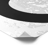 Poster Blanc 80 Décennie Anniversaire (Coin)