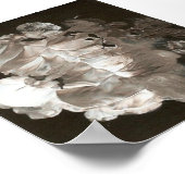 Poster Blanc Abstrait (Coin)