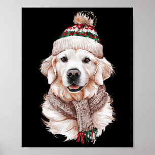 Poster Blanc Anglais Crème Golden Retriever Maman Chien C