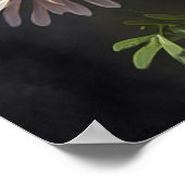 Poster blanc Aster Flower Art (Coin)