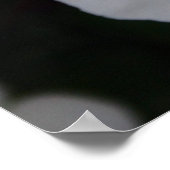 Poster Blanc Avec Une Touche De Couleur (Coin)