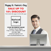 Poster blanc de vente d'affaires de la journée St.