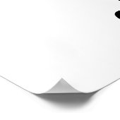 Poster Blanc Éffrayant Baby shower Halloween Momosa Bar (Coin)