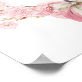 Poster blanc et rose Petits Citrouilles favoris (Coin)