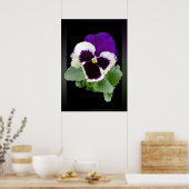 Poster blanc et violet (Cuisine)