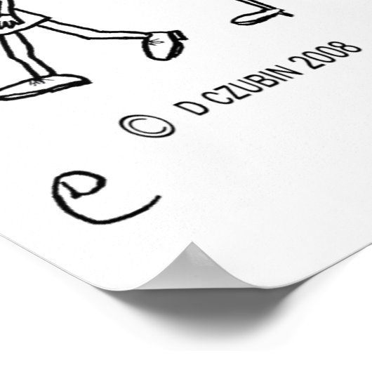 Poster Blanc laiton froid (Coin)