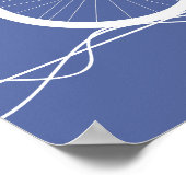 Poster blanc Les Bicyclettes (Coin)