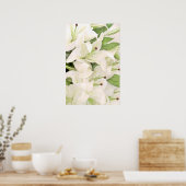 Poster blanc Lilies (Cuisine)