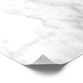 Poster Blanc marbre (Coin)