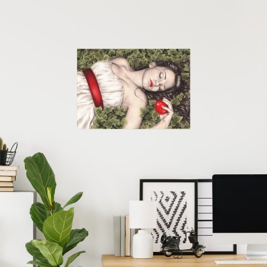 Poster blanc neige (Bureau à domicile)