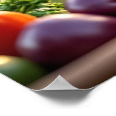 Poster Blanc Noir Français Bulldog Grill Chef (Coin)