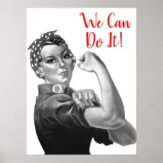 Poster Blanc Noir Nous Pouvons Le Faire Propagande De La