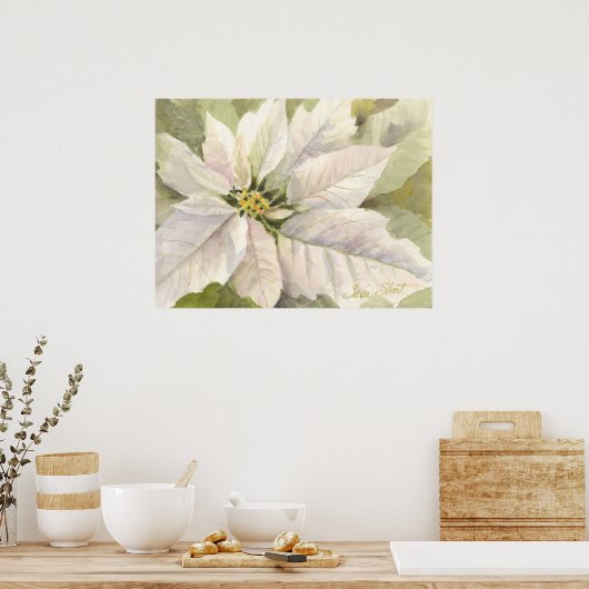 Poster blanc Poinsettia (Cuisine)
