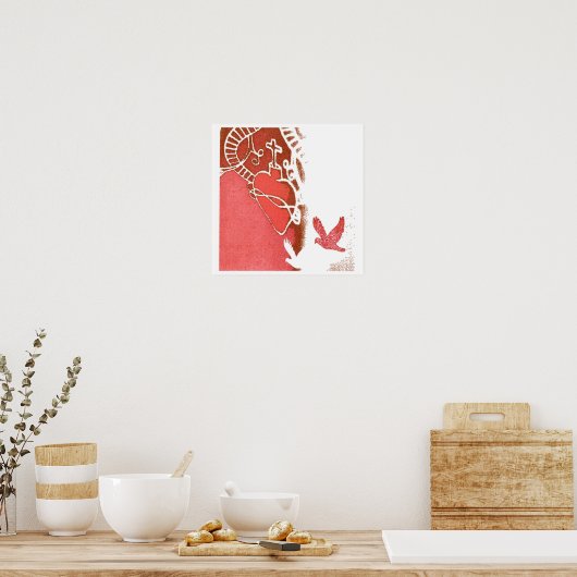 Poster blanc rouge (Cuisine)