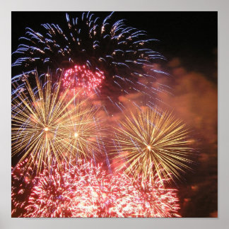 Poster Blanc rouge et Boom