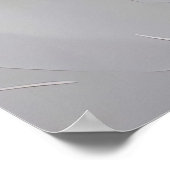 Poster Blanc sur Blanc - Rose Sculptée (Coin)