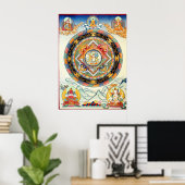 Poster blanc Tara Mandala (Bureau à domicile)