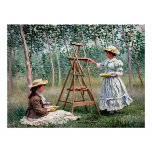 Poster Blanche Hoschedé à Her Easel