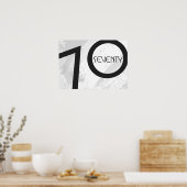 Poster Blancs 70 Anniversaire de la Décennie (Cuisine)