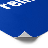 Poster Blancs d'affiche Arrière - plan grand à petit Voir (Coin)