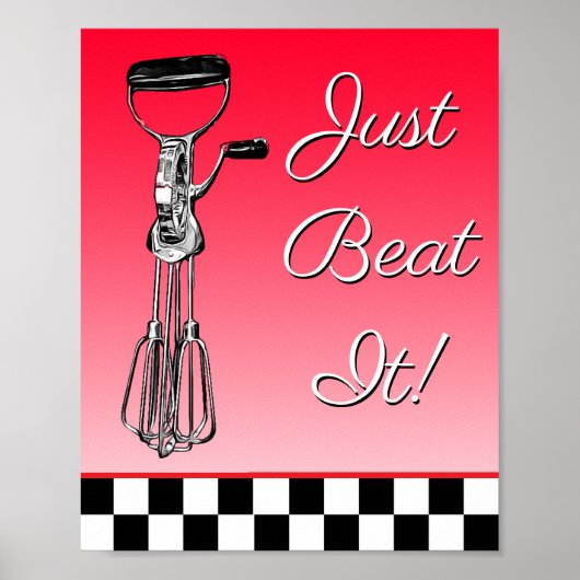 Poster Blancs, Noirs et Rouges Juste Battez-le Signal (Devant)