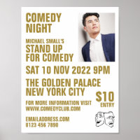 Blancs & Or, Comédien, Comedy Club Advert