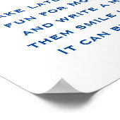 Poster Blancs rouges et Baby showers dures (Coin)