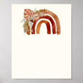 Poster Blank Ajouter votre propre ton de terre Boho arc-e (Devant)