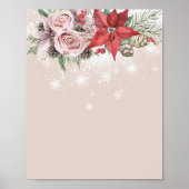 Poster Blank Créer Votre Propre Bébé D'Hiver En Fleur (Devant)