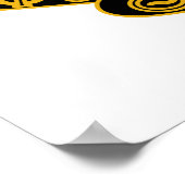 Poster Blason de Phi Chi Theta | Or et Noir (Coin)