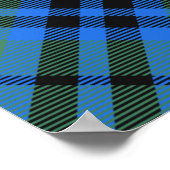 Poster Blason du clan Keith sur tartan (Coin)