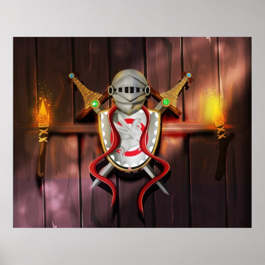 Poster Blason médiéval (Devant)