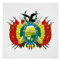Blason national de la Bolivie symbole emblème drap