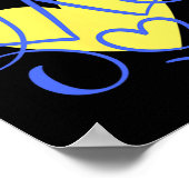 Poster Blason Trident Ukraine Cadeau Coeur (Coin)