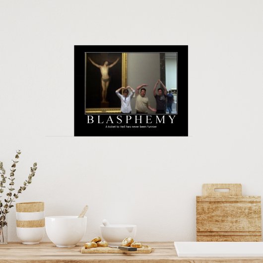 Poster Blasphème (Cuisine)