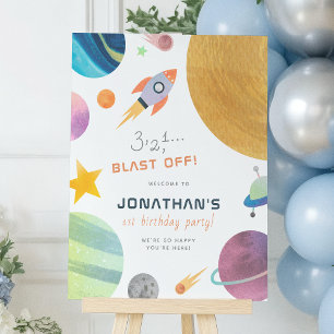 Poster Blast Off ! Randonnée En Roquette Autour De L'Anni