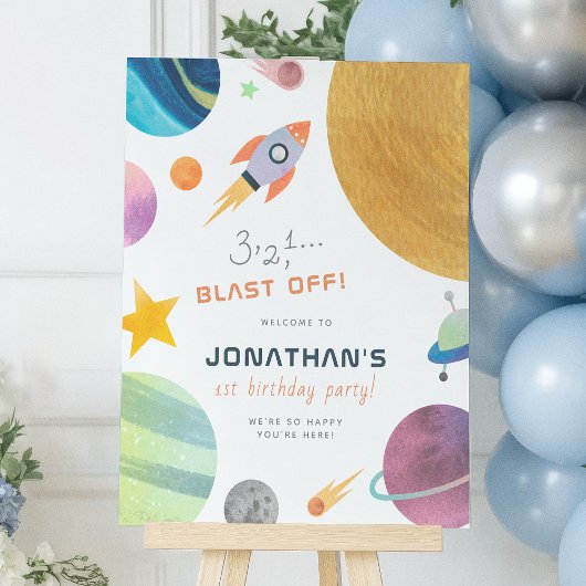 Poster Blast Off ! Randonnée En Roquette Autour De L'Anni