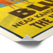 Poster Blausee / Blue Lake Kandersteg, Suisse Vintage (Coin)