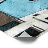 Poster Blauwe Barn (Hoek)