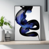 Poster blauwe betta
