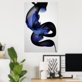 Poster blauwe betta (Thuiskantoor)