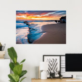 Poster Blauwe Oceaan (Thuiskantoor)