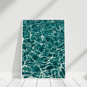 Poster blauwgroen Ocean Foam