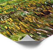 Poster Blé Field Auvers, Maison Blanche Van Gogh Art (Coin)