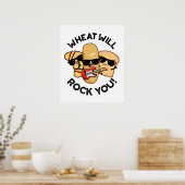 Poster Blé Vous Fera Drôle Puns De Nourriture (Cuisine)