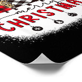 Poster Bleached Merry Christmas Tree Funny Leopard Plaid  (Coin)