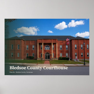 Poster Bledsoe County Courthouse AI Art
