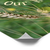 Poster Bless Our Home Dried Grass Abstrait (Coin)