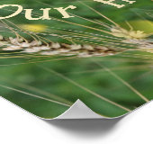 Poster Bless Our Home Dried Grass Abstrait (Coin)