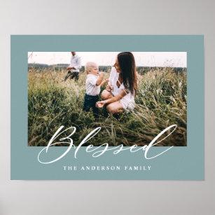 Poster Blessé élégante famille de photo élégante